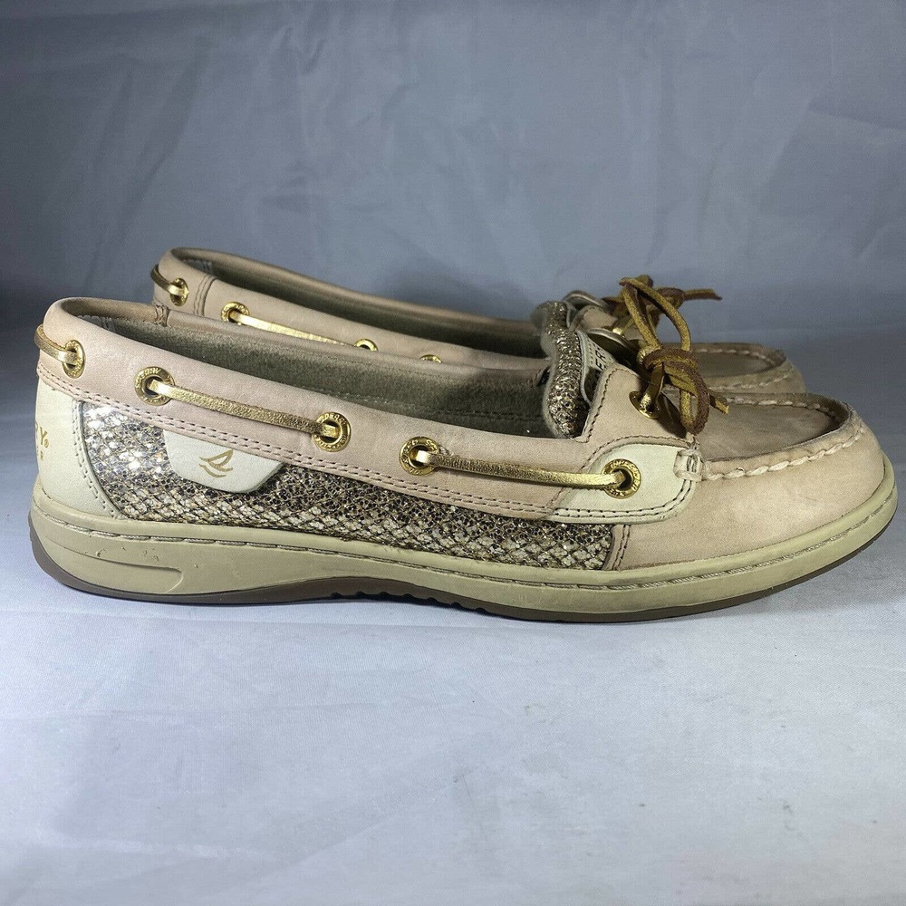 Sperry Top Sider Angelfish Gold Tan Shoes